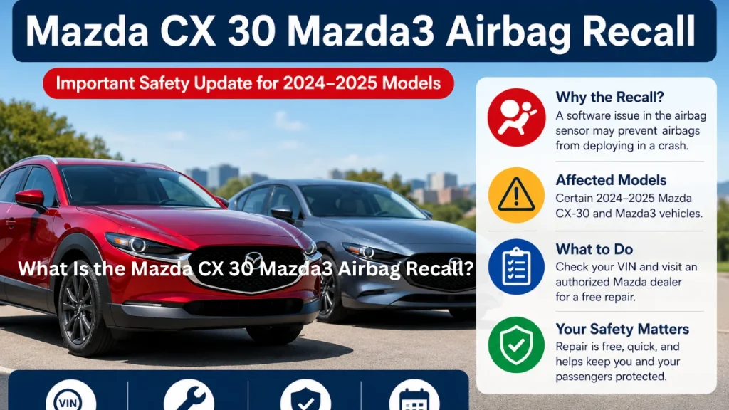 What Is the Mazda CX 30 Mazda3 Airbag Recall