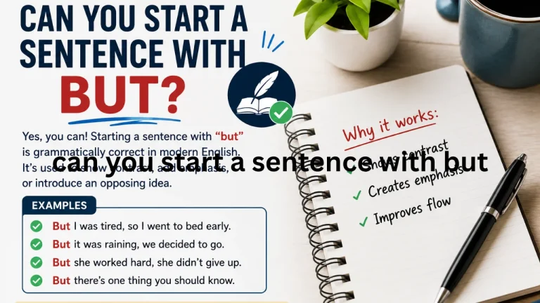 can you start a sentence with but