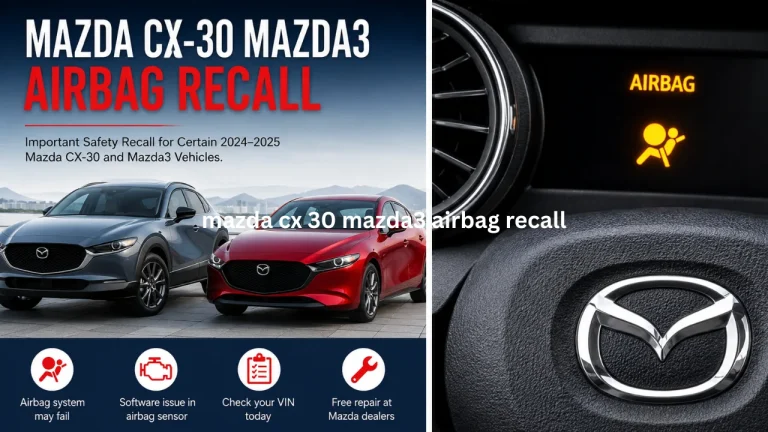 mazda cx 30 mazda3 airbag recall